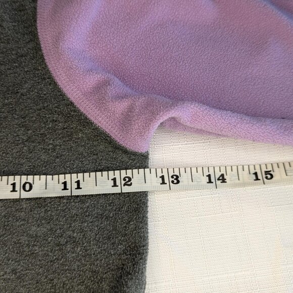 The North‎ Face Girls Fleece Full Zipp Jacket In Purple Gray Pink - Picture 7 of 9